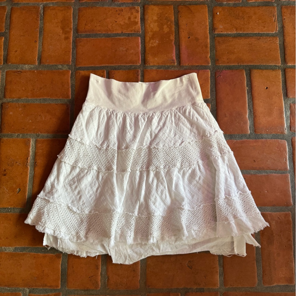 Reba White Lace Skirt